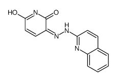 3-(quinolin-2-ylhydrazinylidene)pyridine-2,6-dione结构式