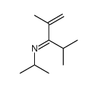 N-(2,4-dimethyl-1-penten-3-ylidene)isopropylamine结构式