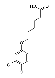 6-(3,4-dichlorophenoxy)hexanoic acid结构式