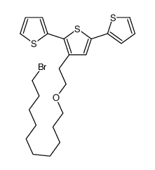 3-[2-(10-bromodecoxy)ethyl]-2,5-dithiophen-2-ylthiophene结构式