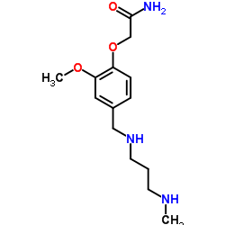 2-[2-Methoxy-4-({[3-(methylamino)propyl]amino}methyl)phenoxy]acetamide结构式