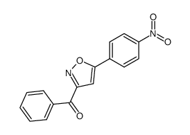 [5-(4-nitro-phenyl)-isoxazol-3-yl]-phenyl ketone结构式