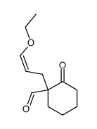 (Z)-1-(3-Ethoxy-2-propenyl)-2-oxocyclohexanecarboxaldehyde结构式