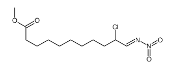 methyl 10-chloro-11-nitroiminoundecanoate Structure