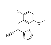 (Z)-2-(2-thienyl)-3-(2,5-dimethoxyphenyl)acrylonitrile结构式