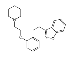 3-[2-[2-(2-piperidin-1-ylethoxy)phenyl]ethyl]-1,2-benzoxazole结构式