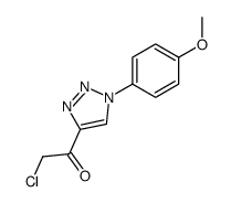 2-chloro-1-[1-(4-methoxyphenyl)triazol-4-yl]ethanone Structure