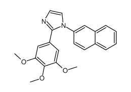 1-naphthalen-2-yl-2-(3,4,5-trimethoxyphenyl)imidazole结构式