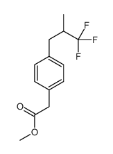 methyl 2-[4-(3,3,3-trifluoro-2-methylpropyl)phenyl]acetate Structure
