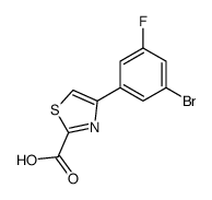 4-(3-bromo-5-fluorophenyl)-1,3-thiazole-2-carboxylic acid结构式