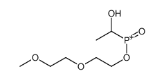 1-hydroxyethyl-[2-(2-methoxyethoxy)ethoxy]-oxophosphanium结构式