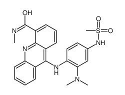 9-[2-(dimethylamino)-4-(methanesulfonamido)anilino]-N-methylacridine-4-carboxamide结构式