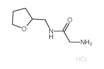 2-Amino-N-(tetrahydro-2-furanylmethyl)acetamide hydrochloride结构式