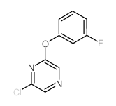 2-CHLORO-6-(3-FLUOROPHENOXY) PYRAZINE structure