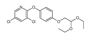 3,5-dichloro-2-[4-(2,2-diethoxyethoxy)phenoxy]pyridine结构式