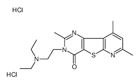 3-[2-(diethylamino)ethyl]-2,7,9-trimethylpyrido[2,3]thieno[2,4-d]pyrimidin-4-one,dihydrochloride结构式