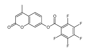(4-methyl-2-oxochromen-7-yl) 2,3,4,5,6-pentafluorobenzoate结构式