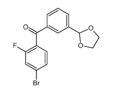 4-BROMO-3'-(1,3-DIOXOLAN-2-YL)-2-FLUOROBENZOPHENONE picture