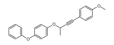 1-methoxy-4-[3-(4-phenoxyphenoxy)but-1-ynyl]benzene结构式