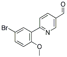 6-(5-BROMO-2-METHOXY-PHENYL)-PYRIDINE-3-CARBALDEHYDE structure