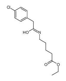 ethyl 5-[[2-(4-chlorophenyl)acetyl]amino]pentanoate Structure