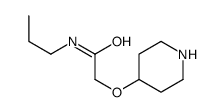 2-(4-Piperidinyloxy)-N-propylacetamide结构式