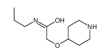 2-(4-Piperidinyloxy)-N-propylacetamide structure