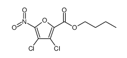 BUTYL 3,4-DICHLORO-5-NITROFURAN-2-CARBOXYLATE结构式