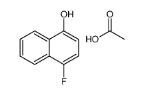 acetic acid,4-fluoronaphthalen-1-ol Structure