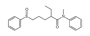 2-ethyl-N-methyl-N-phenyl-5-(phenylsulfinyl)pentanamide Structure