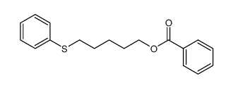 Benzoic acid 5-phenylsulfanyl-pentyl ester结构式