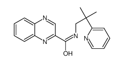 N-(2-methyl-2-pyridin-2-ylpropyl)quinoxaline-2-carboxamide结构式