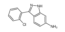 3-(2-chloro-phenyl)-1H-indazol-6-ylamine Structure