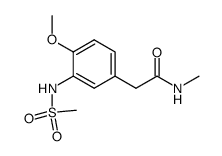 4-methoxy-N-methyl-3-((methylsulfonyl)amino)benzeneacetamide结构式