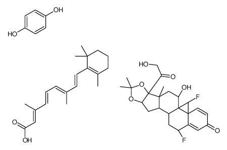 Hydroquinone/tretinoin/fluocinolone cream结构式