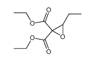 3-ethyl-oxirane-2,2-dicarboxylic acid diethyl ester结构式