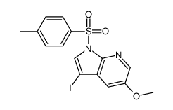 3-iodo-5-methoxy-1-(p-tolylsulfonyl)pyrrolo[2,3-b]pyridine structure