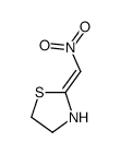 2-(nitromethylidene)-1,3-thiazolidine结构式