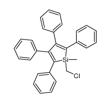 1-chloromethyl-1-methyl-2,3,4,5-tetraphenyl-1-silacyclopentadiene Structure