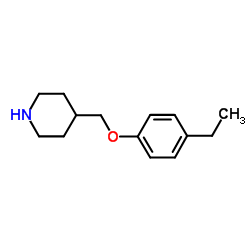 4-[(4-Ethylphenoxy)methyl]piperidine结构式