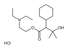 2-(diethylamino)ethyl 2-cyclohexyl-3-hydroxy-3-methylbutanoate,hydrochloride结构式