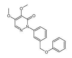 4,5-dimethoxy-2-[3-(phenoxymethyl)phenyl]pyridazin-3-one Structure