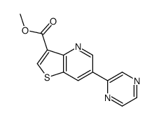 methyl 6-pyrazin-2-ylthieno[3,2-b]pyridine-3-carboxylate Structure