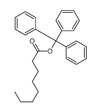 trityl octanoate Structure