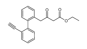 ethyl 4-[2-(2'-ethynylphenyl)phenyl]-3-oxobutanoate结构式