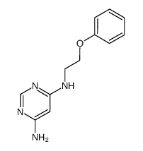 N4-(2-phenoxy-ethyl)-pyrimidine-4,6-diyldiamine结构式