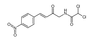 dichloro-acetic acid-[4-(4-nitro-phenyl)-2-oxo-but-3-enylamide] Structure