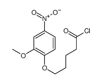 5-(2-methoxy-4-nitrophenoxy)pentanoyl chloride Structure