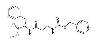N-(N-benzyloxycarbonyl-β-alanyl)-phenylalanine methyl ester Structure