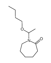 1-(1-butoxy-ethyl)-hexahydro-azepin-2-one Structure